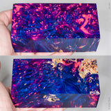 Large stabilized box elder burl wood block