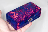 Large stabilized box elder burl wood block