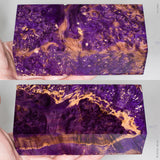 Large stabilized box elder burl wood block