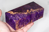 Large stabilized box elder burl wood block