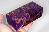 Large stabilized box elder burl wood block