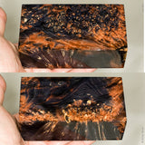 Large stabilized box elder burl wood block