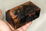 Large stabilized box elder burl wood block