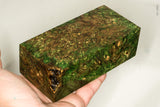 Large stabilized box elder burl wood block