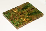 Stabilized box elder burl wood scales