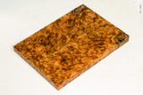 Stabilized golden amboyna burl wood scales