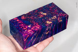 Large stabilized box elder burl wood block