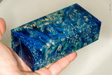 Large stabilized box elder burl wood block