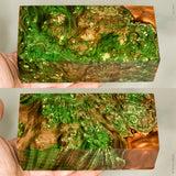 Large stabilized box elder burl wood block