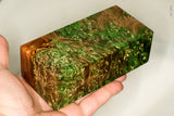 Large stabilized box elder burl wood block