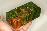 Large stabilized box elder burl wood block