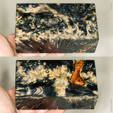 Large stabilized box elder burl wood block