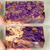 Large stabilized box elder burl wood block