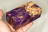 Large stabilized box elder burl wood block
