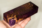 Stabilized box elder burl wood block