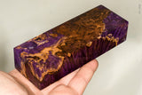 Stabilized box elder burl wood block