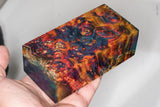 Large stabilized box elder burl wood block