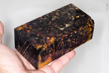 Large stabilized box elder burl wood block