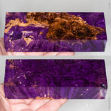 Stabilized box elder burl wood block