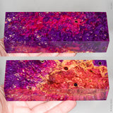Stabilized box elder burl wood block