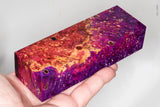 Stabilized box elder burl wood block