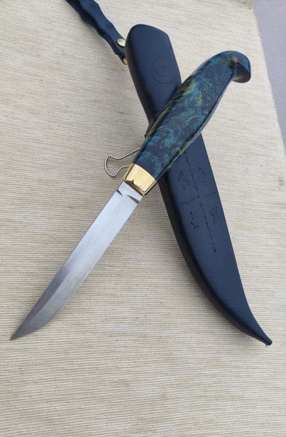Handmade finnish puukko hunting camping knife, CPM20CV stainless steel