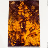 Stabilized wood box elder burl panels