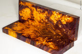 Stabilized wood box elder burl panels