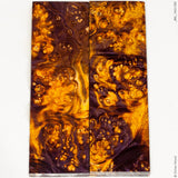 Stabilized wood box elder burl panels