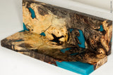 Stabilized wood hybrid buckeye burl panels
