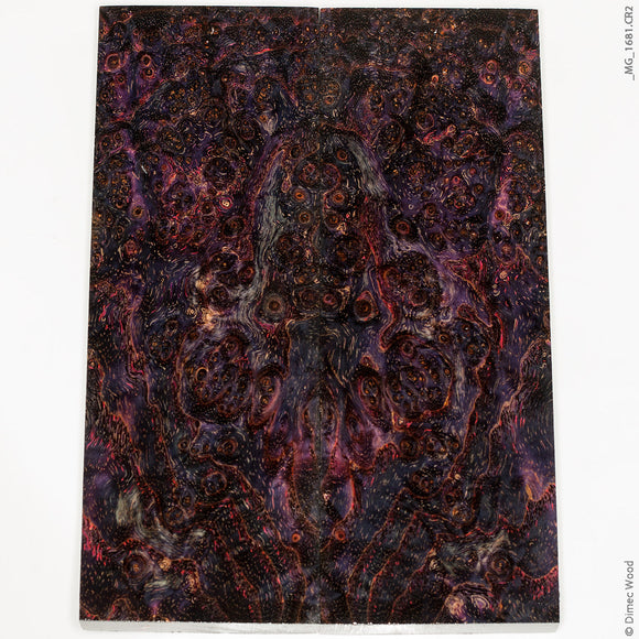 Stabilized hybrid wood black ash burl panels – Dimec wood